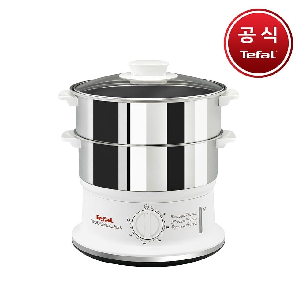 (현대Hmall) [테팔] 와이드 2단 스텐 전기 찜기 VC1451K0