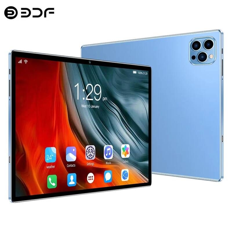 BDF [해외] 가성비태블릿 101인치 안드로이드 태블릿 Pc Google Play Octa Core 듀얼 카메라 SIM 3G 전화 통화 글로벌 버전 4GB RAM 64GB