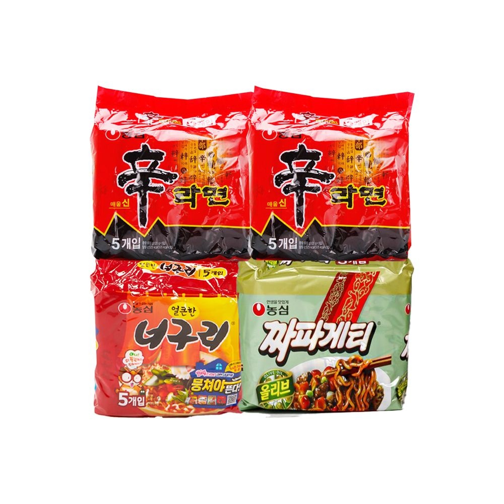 신라면 농심 신라면 10입 + 너구리 5입 + 짜파게티 5입 멀티팩 라면 (총20봉)