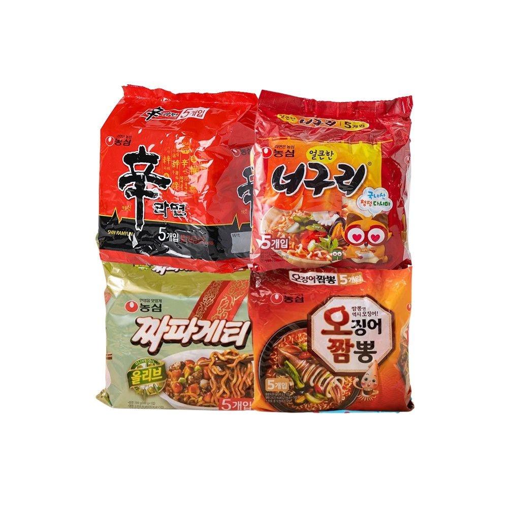 농심 신라면 너구리 짜파게티 오징어짬뽕 (총 20봉)