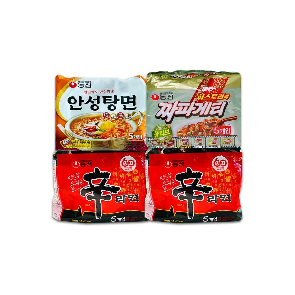신라면10봉 +안성탕면5봉 +짜파게티5봉