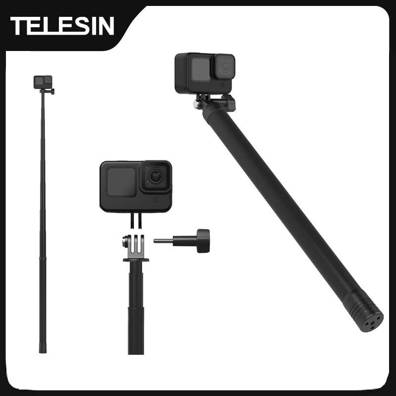 TELESIN [해외] 카메라봉 셀카봉 TELESIN 27M 3M GoPro Hero 초장형 모노 포드 탄소 섬유 셀카 스틱 12 11 10 9 8 7max Insta360 One X R Osmo Action