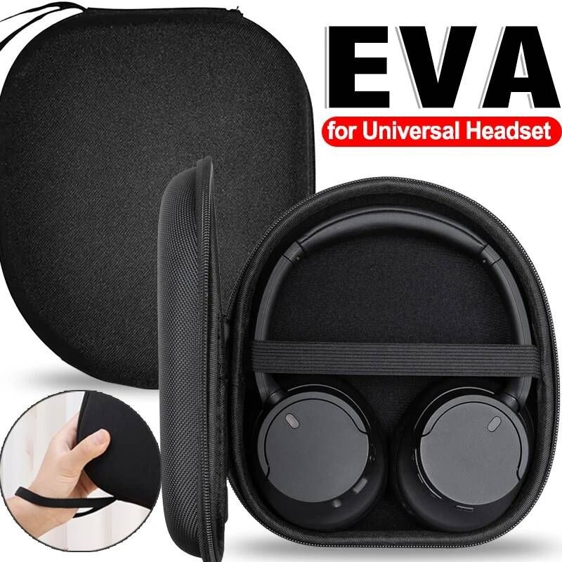 BAPPSUS [해외] 헤드셋파우치 헤드폰 케이스 소니 Sony MDR-ZX100 ZX110 ZX300 ZX310 ZX600 WH-CH 720N 온이어 파우치용 EVA 휴대용 헤드셋 여행