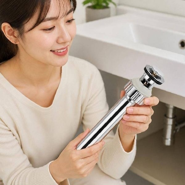( )세면대 팝업 마개 배수관 트랩 교체 부속 황동 스텐