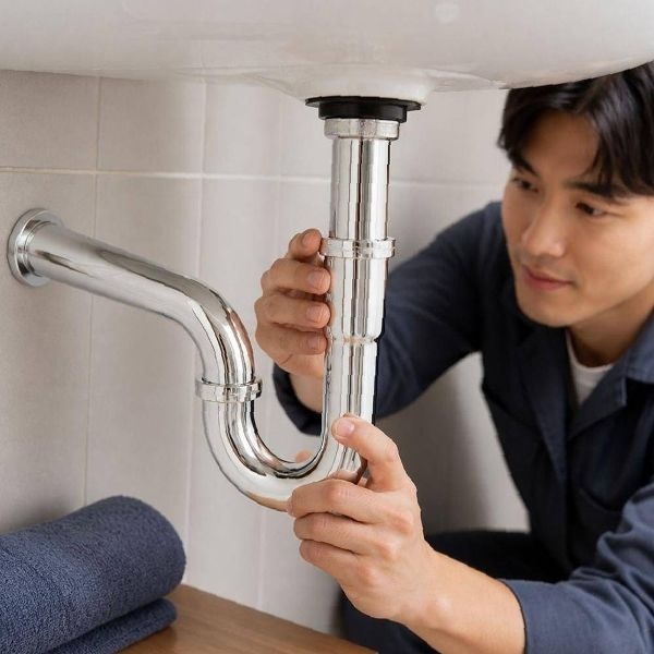 ( )세면대 P트랩 스테인리스 하수구 배수관 교체용 배관