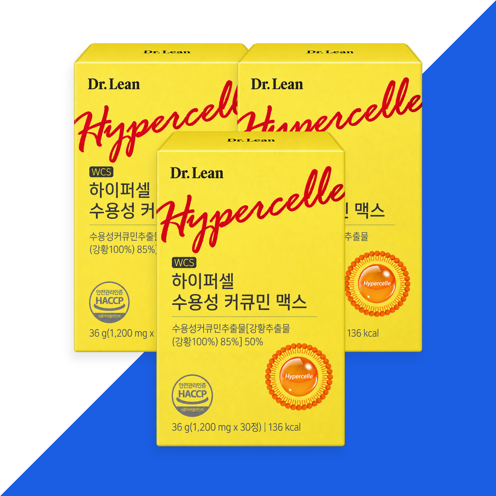 닥터린 웰레스트 닥터린 하이퍼셀 수용성 커큐민 맥스 1200mg x 30정 3개