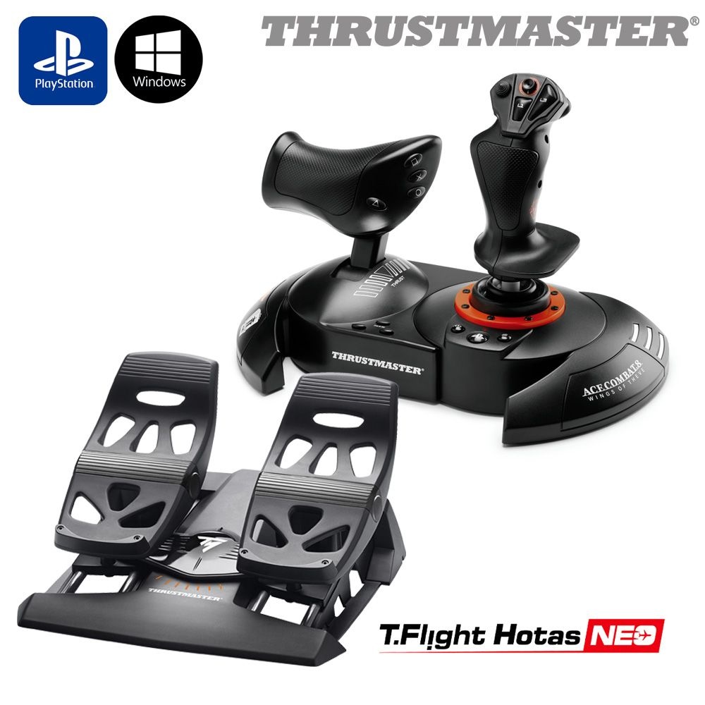 [11월 초 발송]트러스트마스터 T.Flight Hotas NEO ACECOMBAT8 EDITION 진동조이스틱, TFRP 패키지