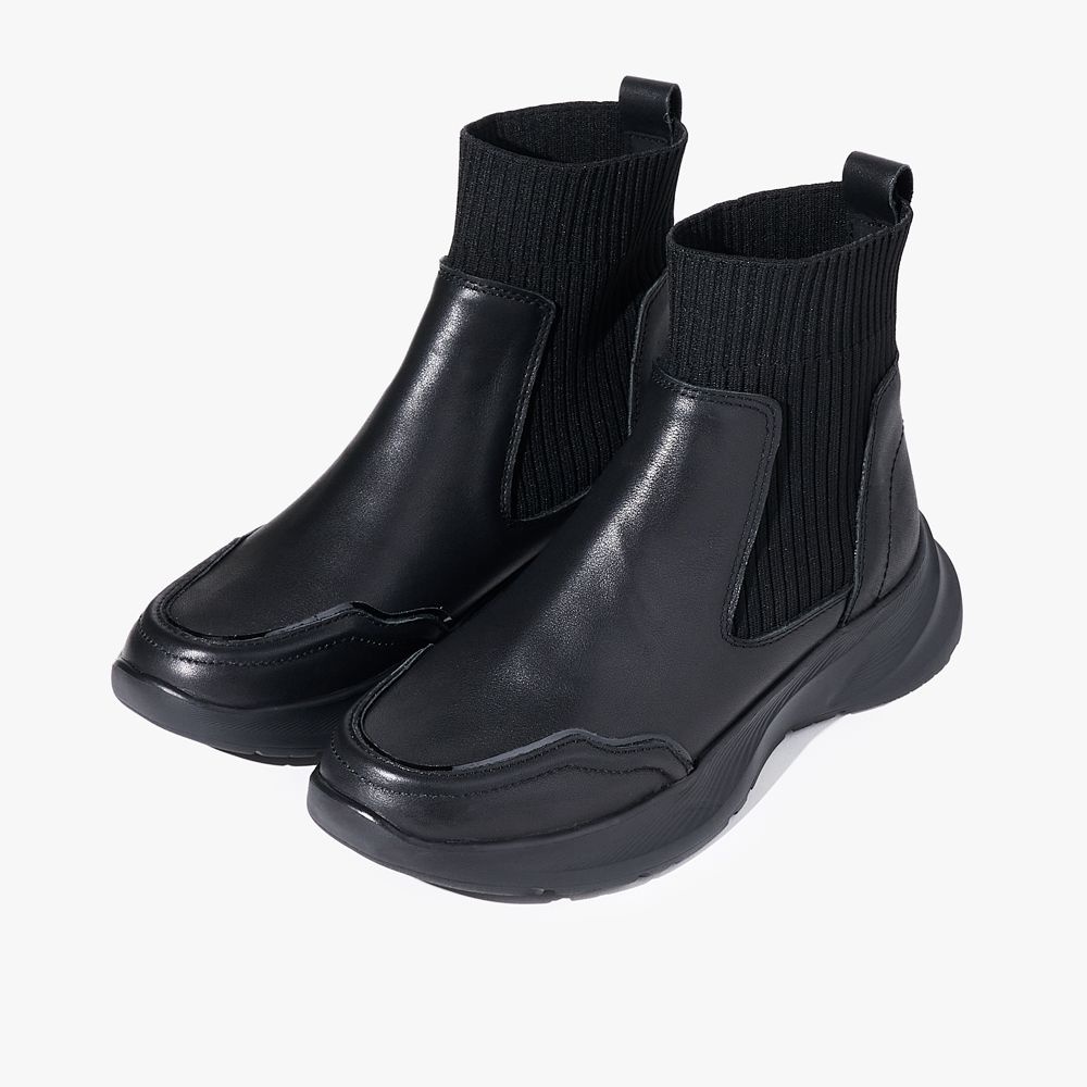 [정상가 318,000원] 세라 에디션 소가죽 삭스 앵클부츠 O54A220