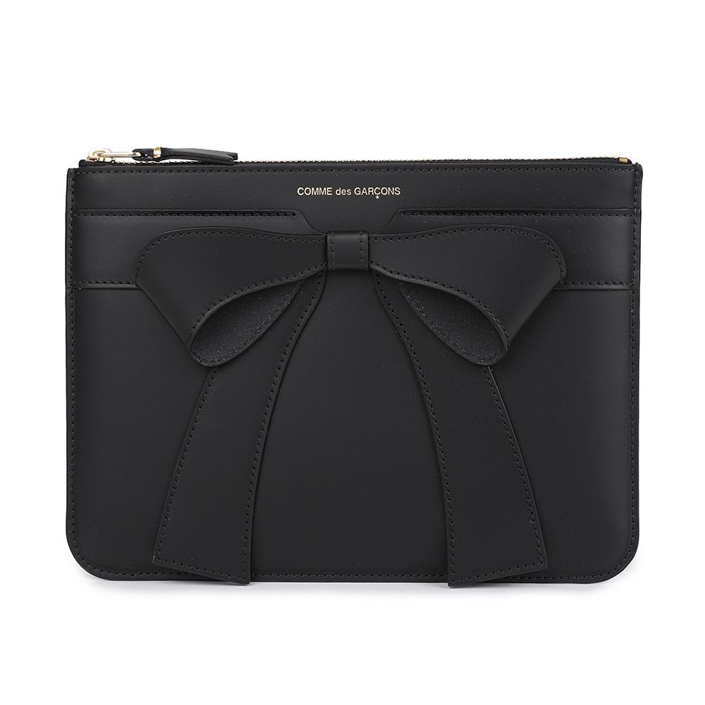 꼼데가르송 라프리마 꼼데가르송 빅 보우 레더 파우치백 SA5100BB-BLACK