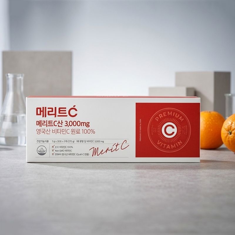 휴온스N 휴온스 메리트C산 3000mg 3개월분 90포 고함량 영국산 비타민C