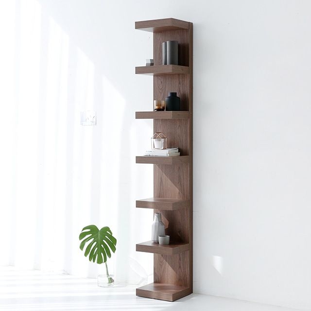 마켓비 KOLONN 벽선반 30x190 브라운