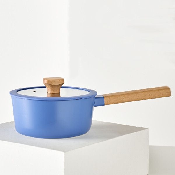 이녹스프랑 모닝블루 IH 세라믹 편수냄비 18cm / 인덕션 겸용 라면냄비 이녹스프랑