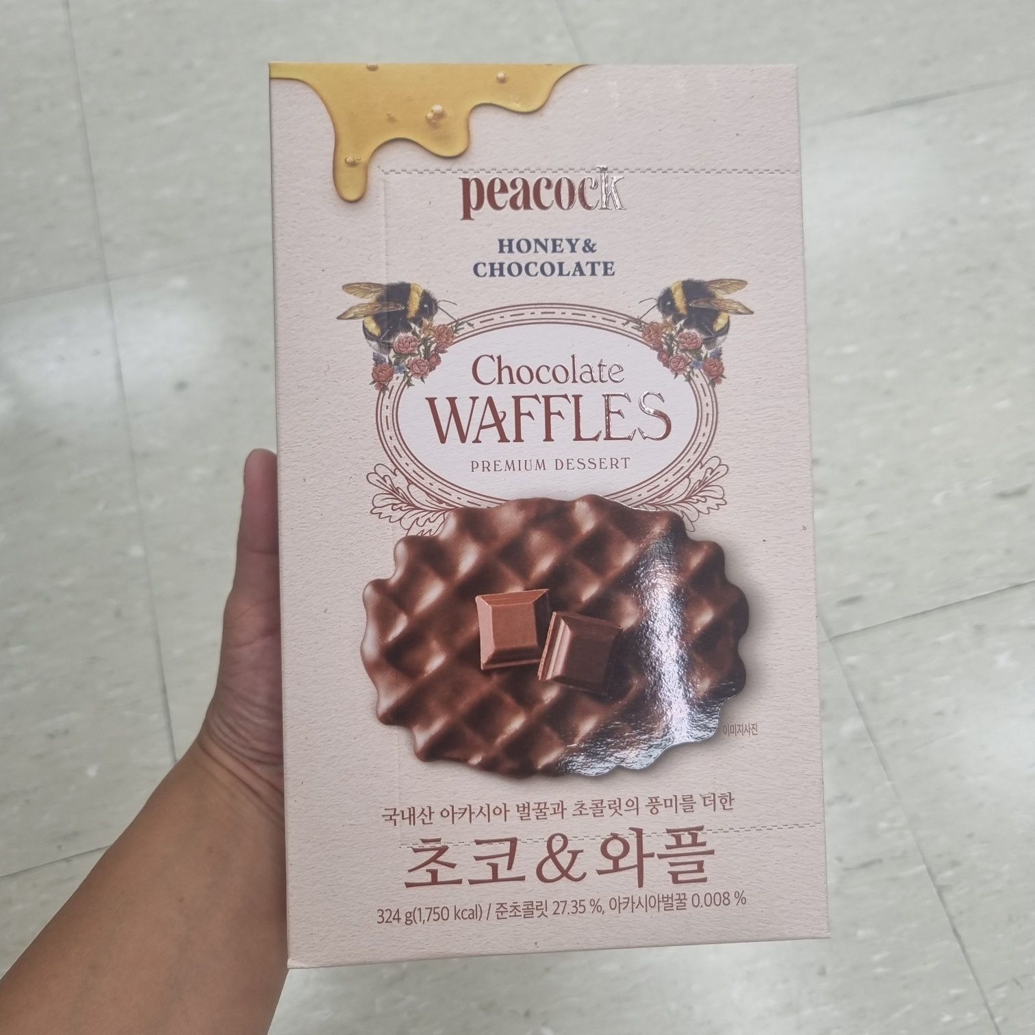 피코크 초코&와플 324g