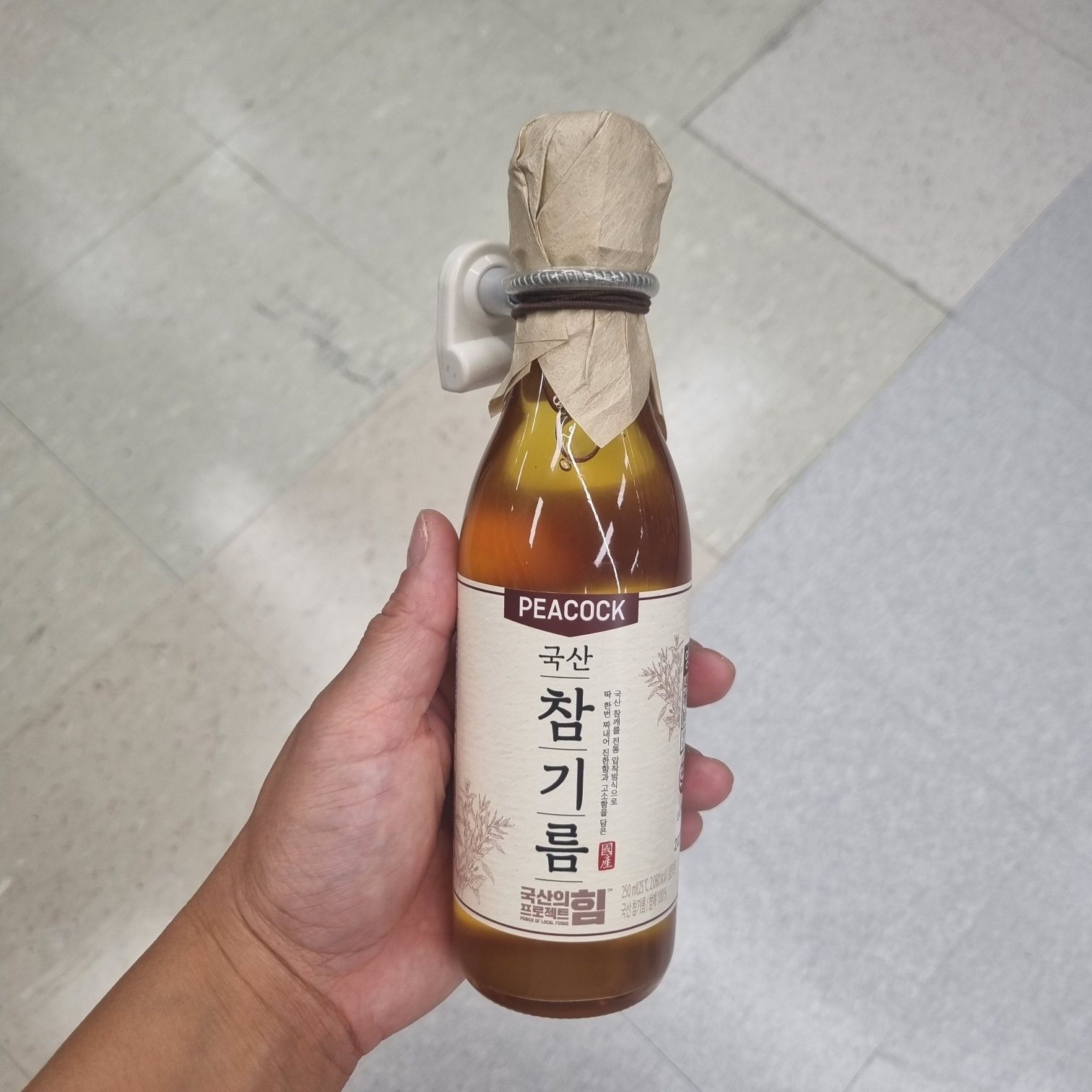 피코크 국산 참기름 250ml
