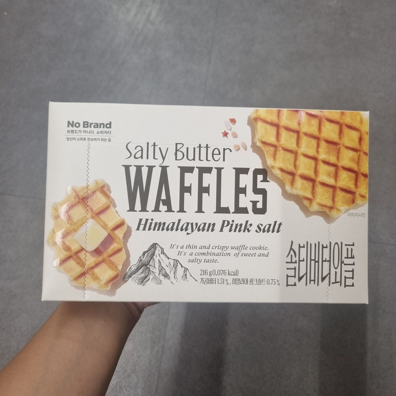 노브랜드 솔티버터와플 216g