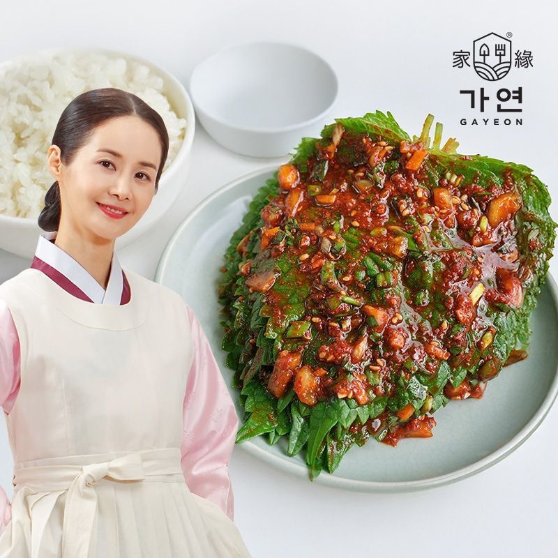 [etv][김가연공식] 김가연 깻잎김치 1kg 국내산100%[36215374]