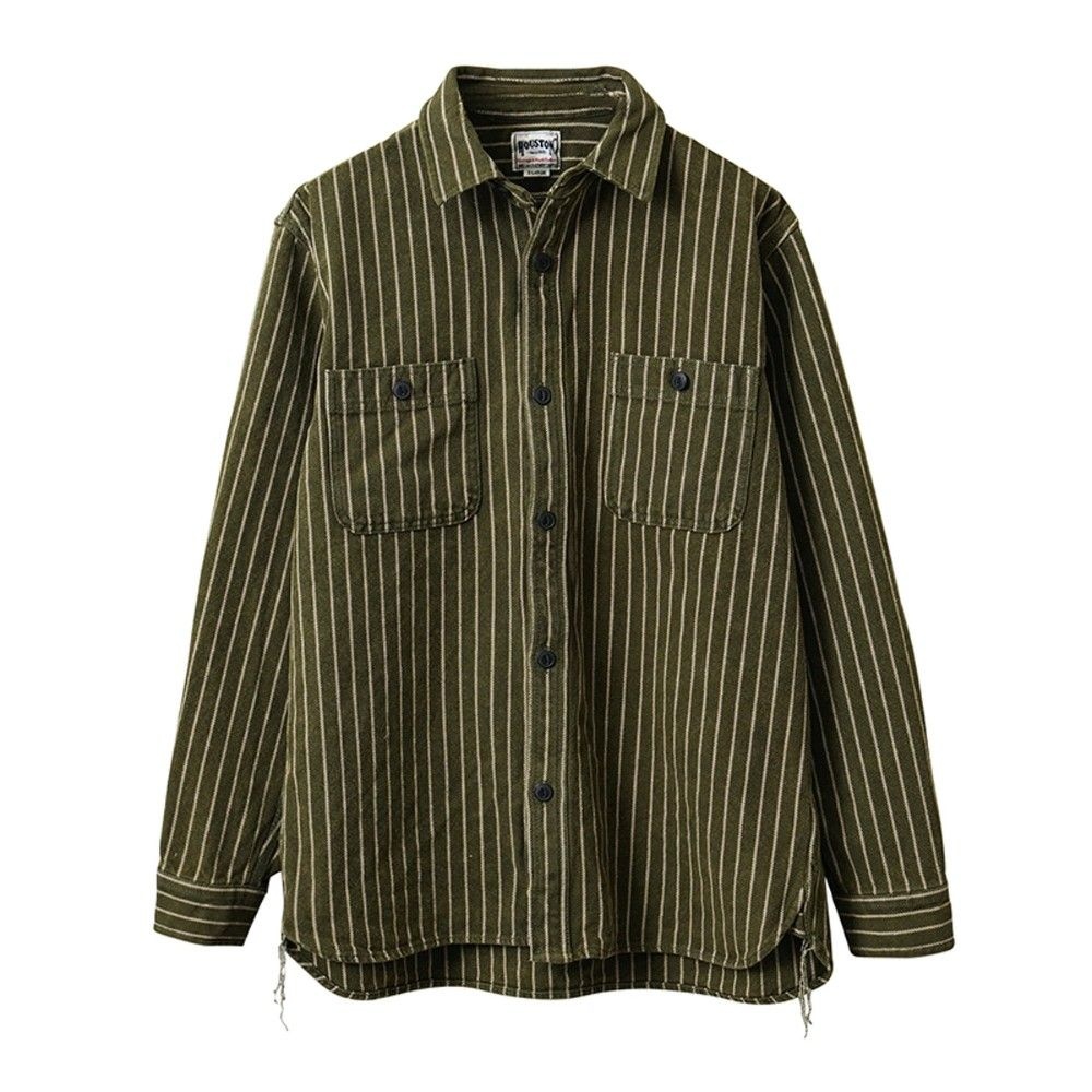 [해외] HOUSTON 휴스턴 41255VW VINTAGE STRIPE VIYELLA SHIRT 빈티지 스트라이프 비에라 셔츠