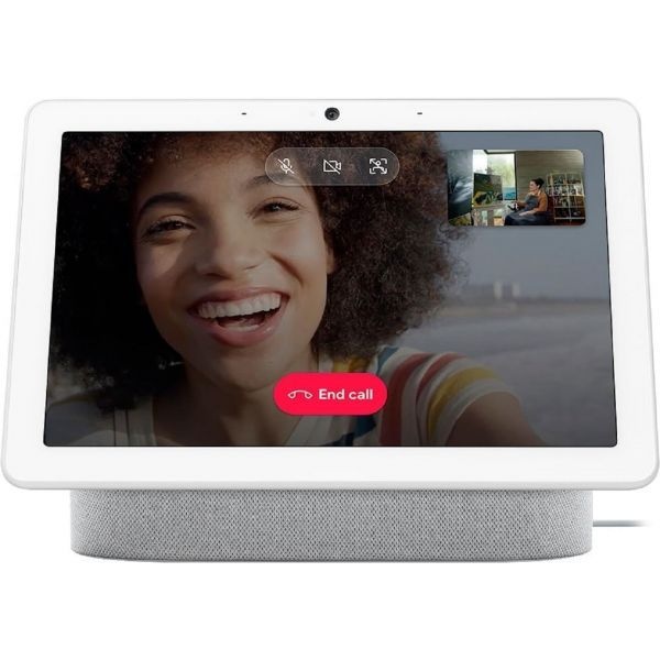 Google [해외] 구글 네스트 허브 맥스 10인치 스마트 디스플레이 음성 비서 제어 내장 카메라 Wi Fi 블루투스 홈 스테레오 스피커