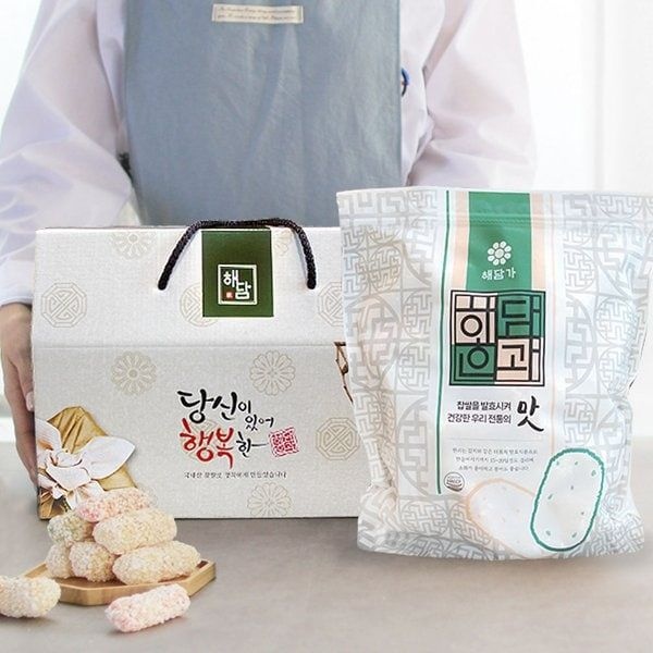 해담가 찹쌀유과300g 유과 선물세트 한과