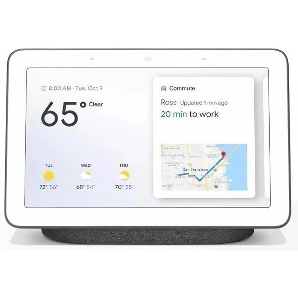 Google [해외] 구글 네스트 허브 1세대 7인치 스마트 디스플레이 어시스턴트 탑재 홈 기기 음성 제어 유튜브 스포티파이 지원 Wi