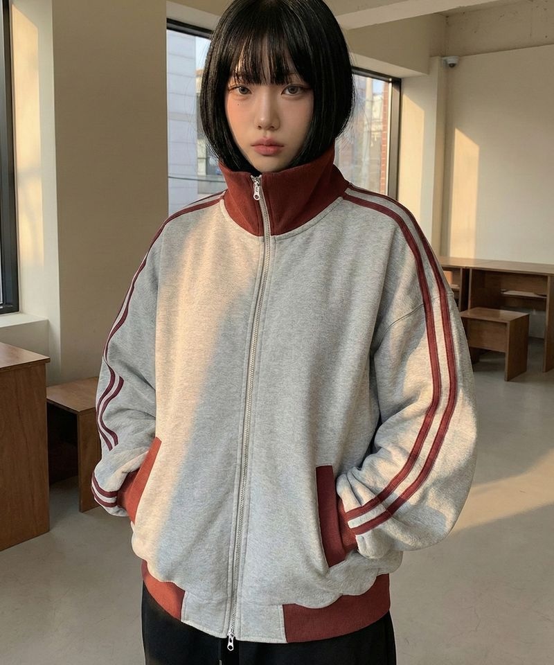 언더오프 UNDEROFF 더블코튼 라인 트랙 저지 자켓 3colors UR28 3699150