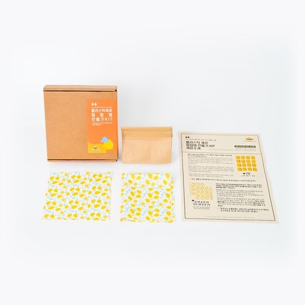 텐바이텐 [퀸비] 초중고 환경교육키트 천연 밀랍랩 2장 DIY 체험