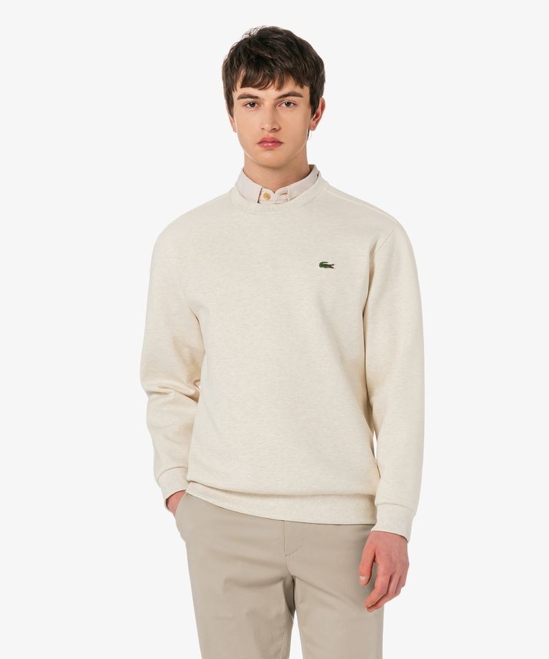 라코스테 LACOSTE 남성 더블페이스 베이직 크루넥 스웻셔츠 SH981E-56G XFJ