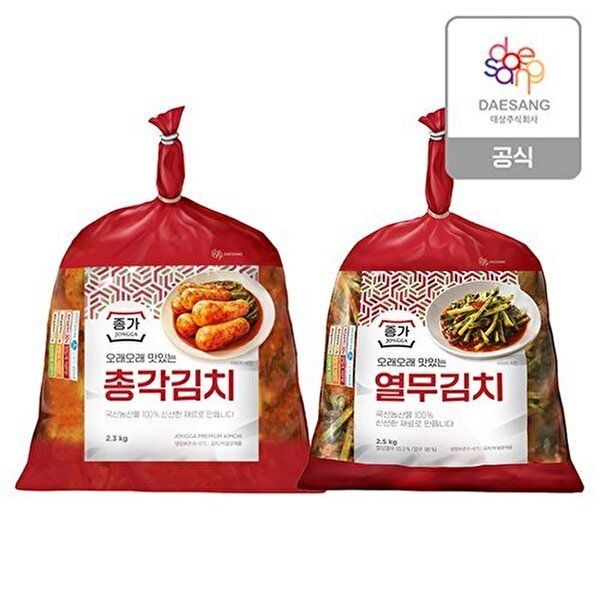 [하프클럽]총각김치2.3kg+열무김치2.5kg
