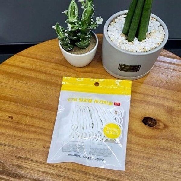 [셀러허브 1]JU 대용량 100개입 초고인장 치간치실 이쑤시개 하이텐션 치실 (17580149)