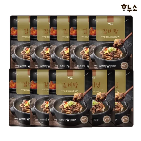 하누소 갈비탕700g 10팩+고기소스
