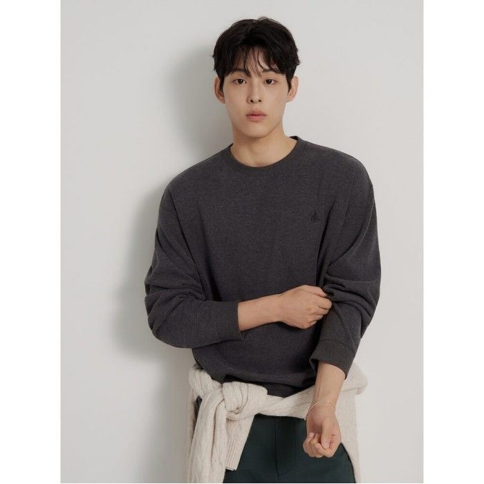 [Essential] 소프트 더블 저지 라운드넥 티셔츠 애쉬 BC6941E224