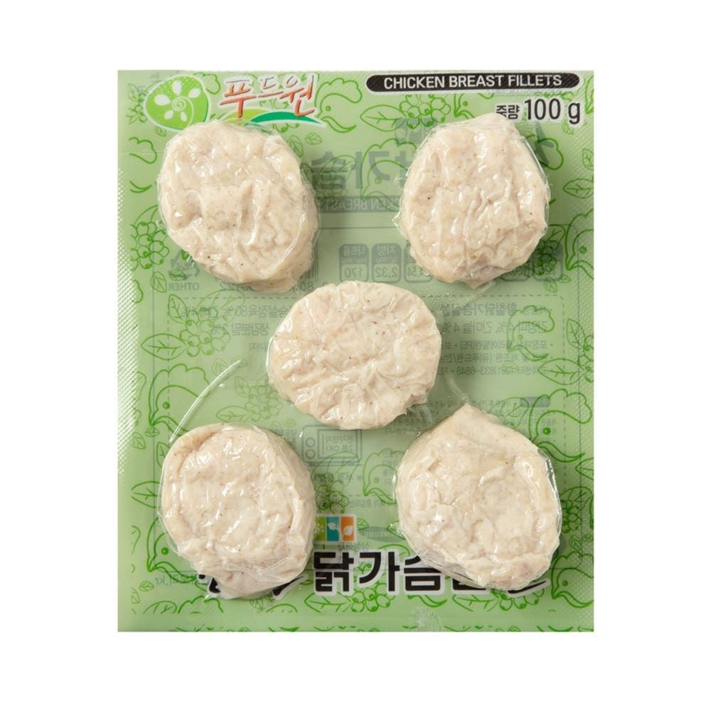 푸드원 맛닭 닭가슴살 스테이크 볼 오리지널 100g 100팩 10kg