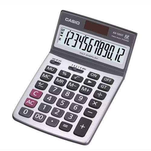 카시오 정품 직수입 12단 계산기 AX-120ST