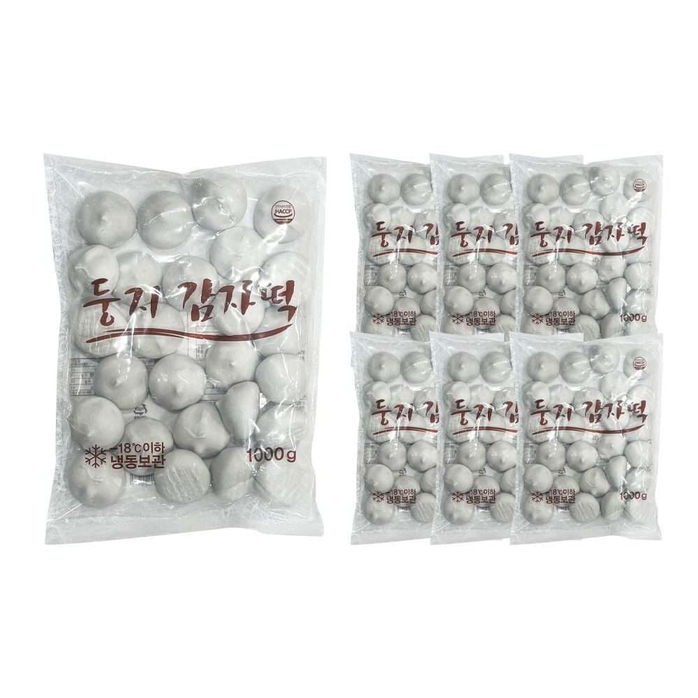 둥지 강원감자떡 1kg /냉동 한박스 (1kg x 6ea)