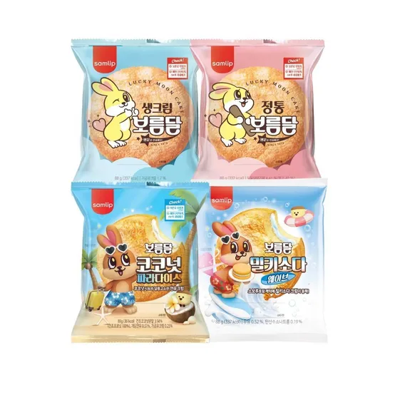[보름달 신상] 삼립 보름달 4종 8봉 (밀키소다/코코넛/생크림/정통)