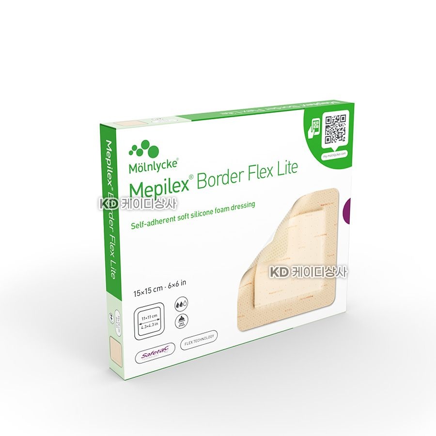 메피렉스 보더플렉스 라이트 15x15cm 5매 581500 메필렉스 Mepilex Border Flex Lite