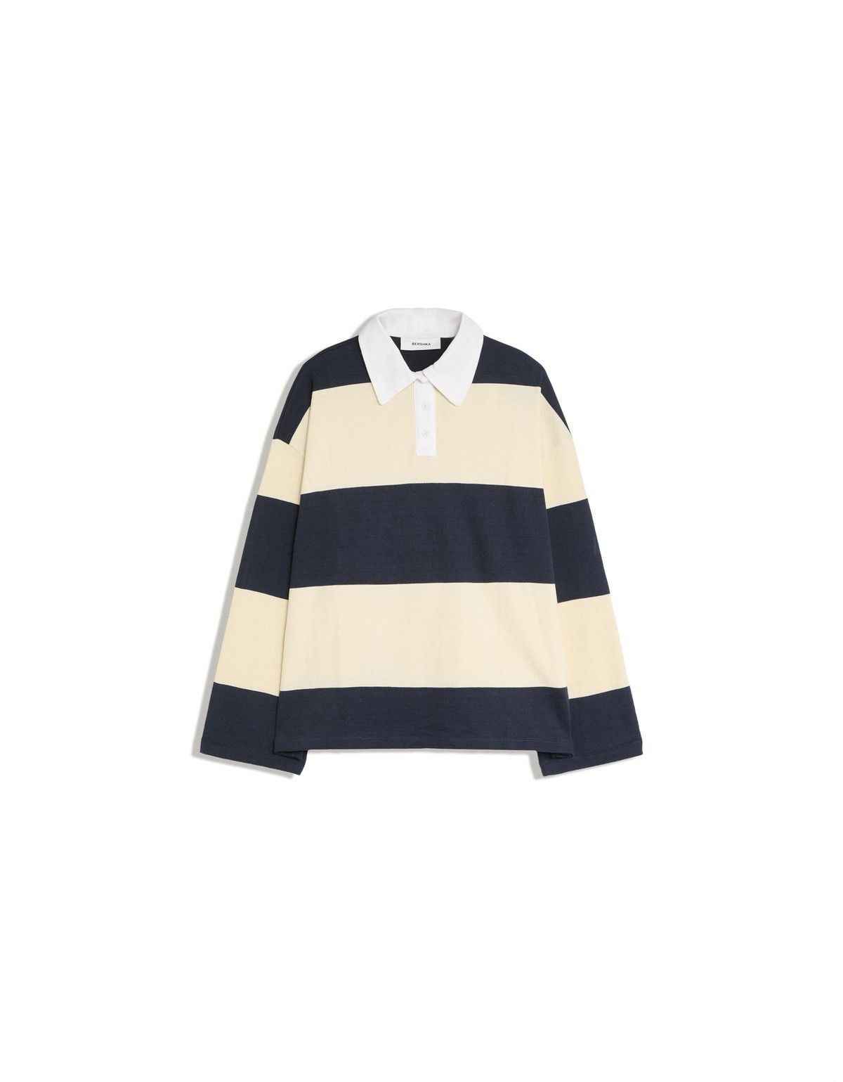 스트라이프 긴팔 폴로 셔츠 3087/190 YELLOW