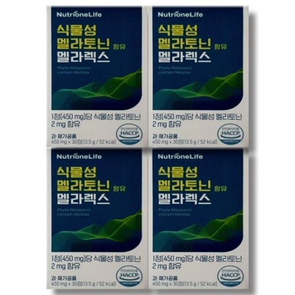 [하프클럽]뉴트리원 식물성 멜라토닌 함유 멜라렉스 30정 4박스