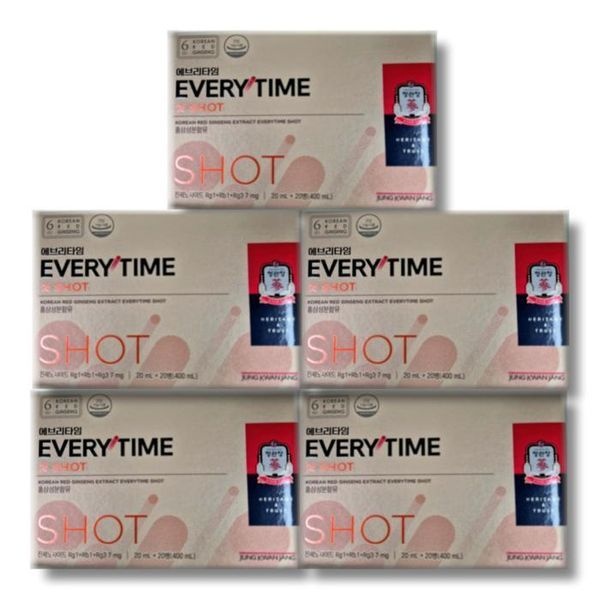 [하프클럽]정관장 에브리타임 샷 20ml 20개입 5박스