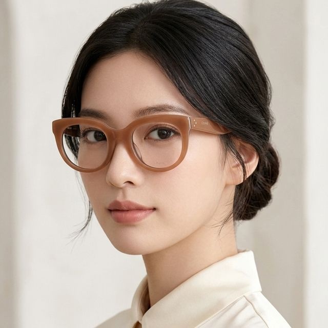 셀린느 안경테 CL41389F KMO 명품 브라운 뿔테 아시안핏