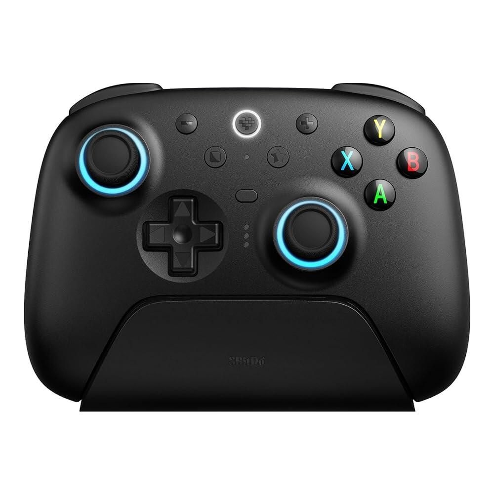 [해외] 8BitDo Ultimate 2 Wireless Controller for Windows PC, Apple, Steam & Android, TMR Joysticks, Hall/Tactile Triggers, Motion Control, RGB Fire Ring, 100