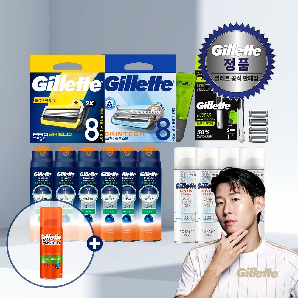 [롯데온] 질레트 스킨텍 면도날 8입 + 미니젤70g (25,970원/무...