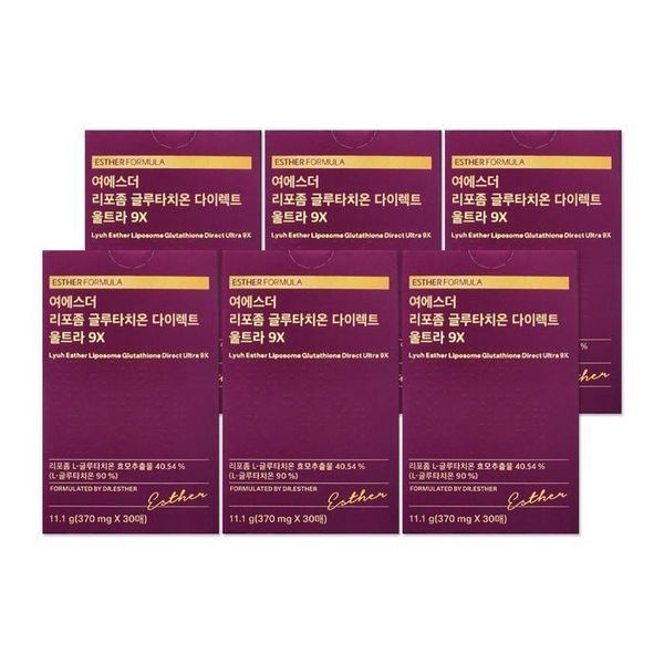 sellerhub [하프클럽]에스더포뮬러 여에스더 리포좀 글루타치온 울트라 9X 370mg 30매 6개/mjc