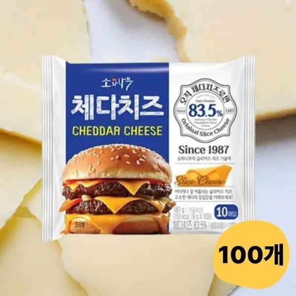 sellerhub [하프클럽]동원 소와나무 체다치즈 180g(18g x 10매) x 10개