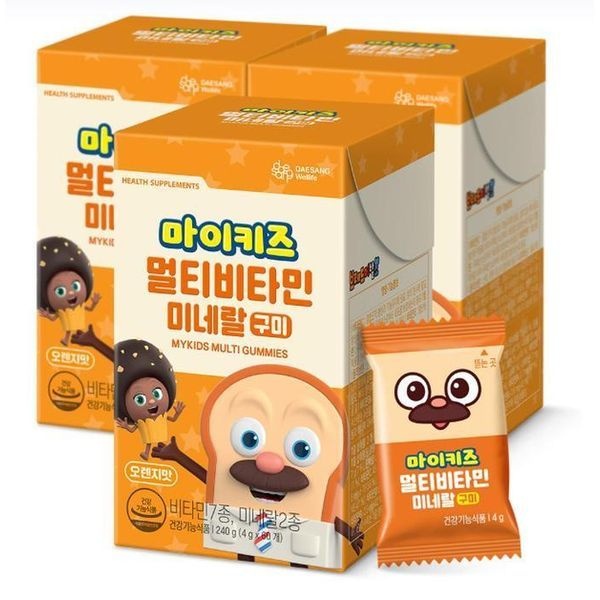[하프클럽]마이키즈 멀티비타민미네랄 구미(60구미)X3 /60일분