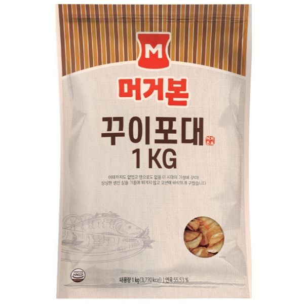 [머거본] 캠핑 무한 안주 끝판왕 꾸이포대 1Kg (대용량 꾸이꾸이)