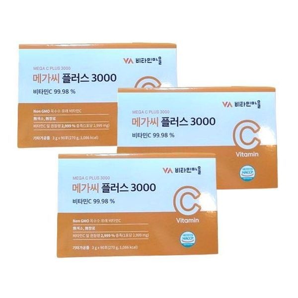 [하프클럽]메가씨 플러스 3000 비타민C 3g x 90포 x 3박스