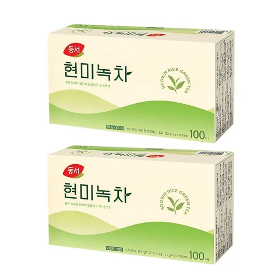 동서 현미녹차 100T X 2개
