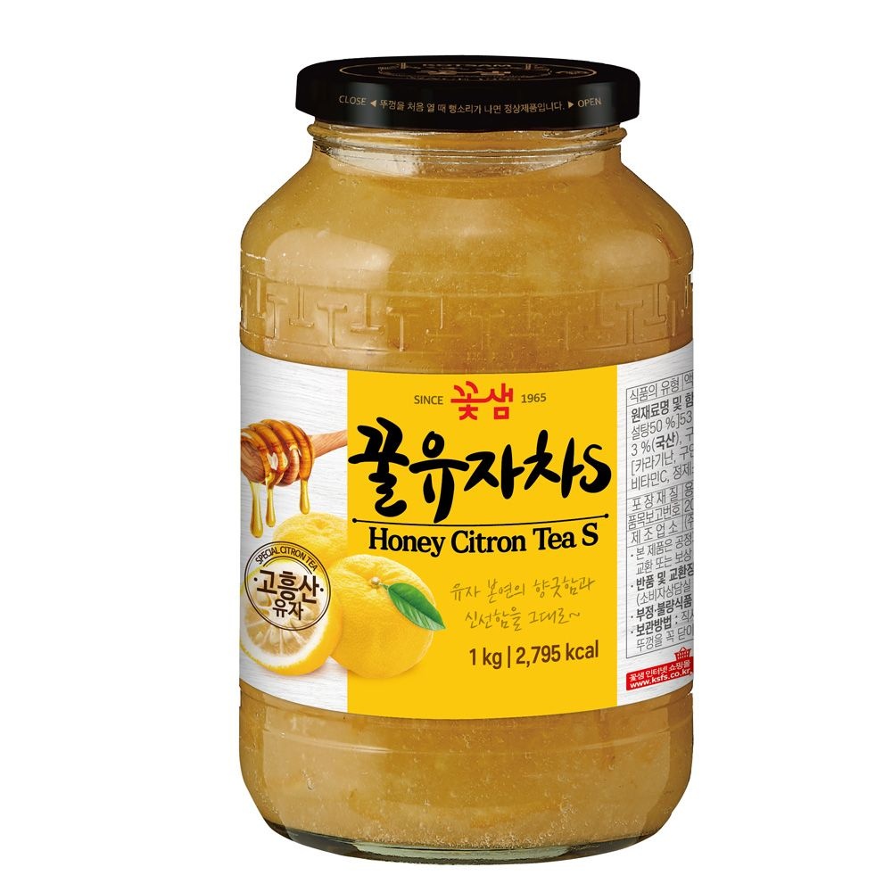 [오늘출발] 꽃샘 꿀 유자차 S 1kg 액상차
