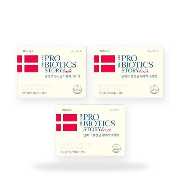 [하프클럽]덴프스 덴마크 유산균이야기 베이직 1g x 30포 3박스(SH)